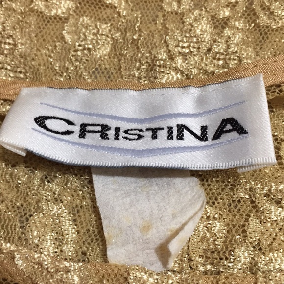 🌹Christina Shimmering Lace Long Sleeve T Top - Picture 8 of 8